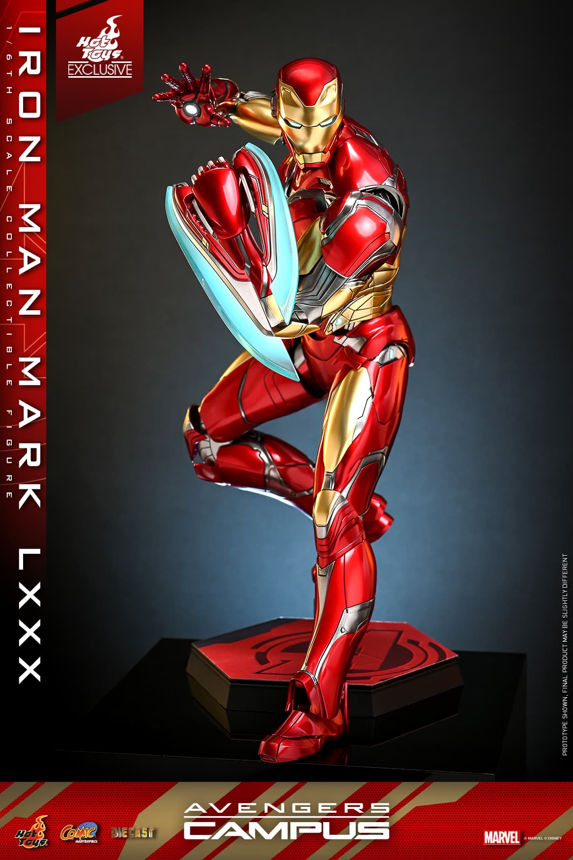 the Avengers Theme Park Iron Man Mark 80 alloy collectible figure — image 3