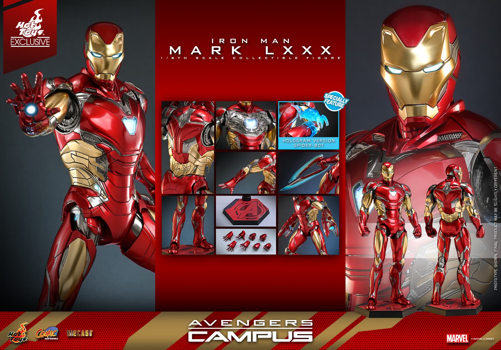 the Avengers Theme Park Iron Man Mark 80 alloy collectible figure — image 4