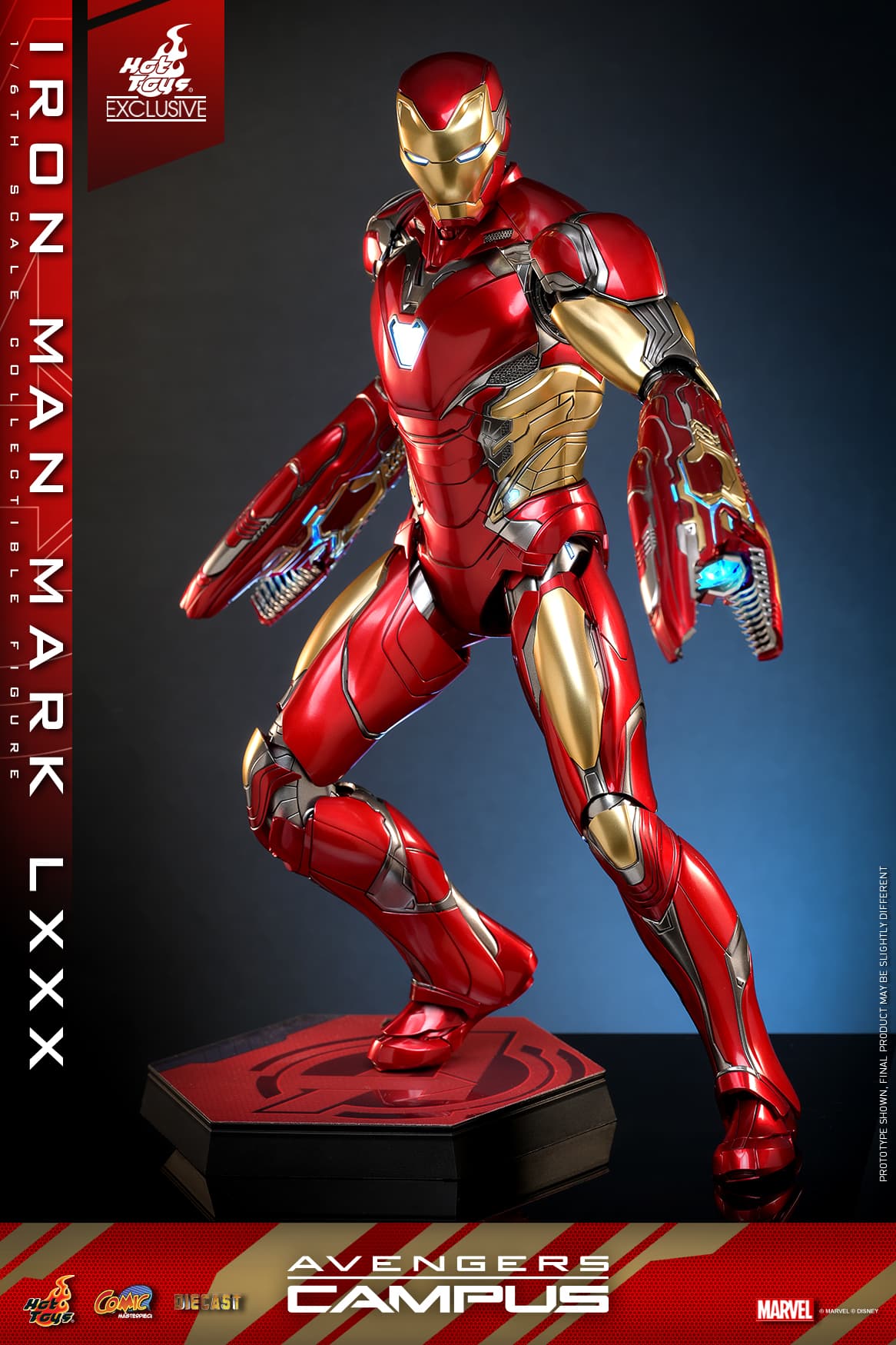 the Avengers Theme Park Iron Man Mark 80 alloy collectible figure — image 5